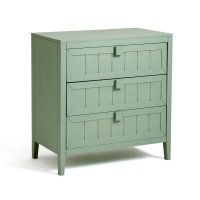 Комод С тремя ящиками из массива сосны Carlos единый размер зеленый LA REDOUTE INTERIEURS  фото, kupilegko.ru